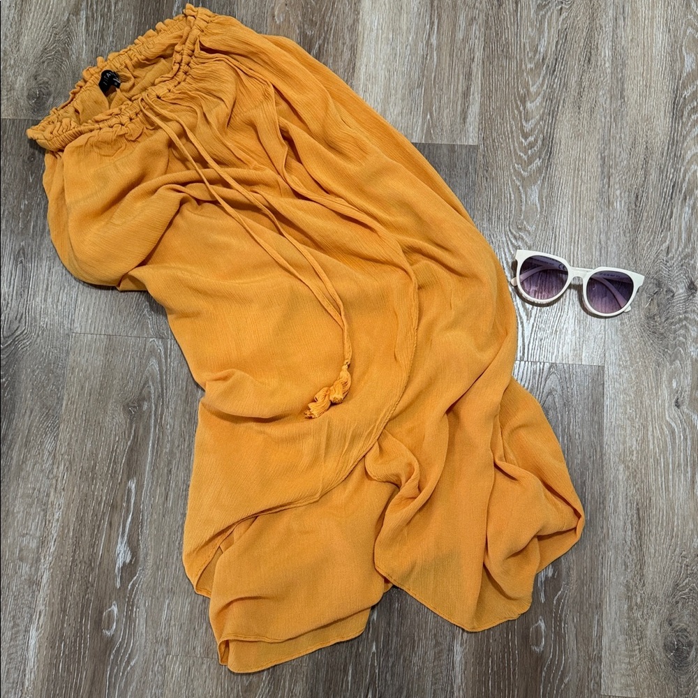 STATE Light Orange Maxi High Low Skirt, Never Worn